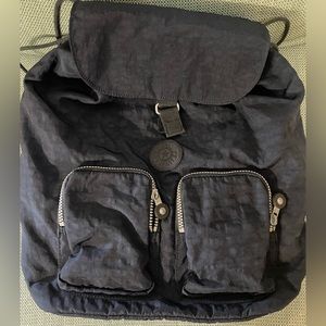 Kipling Backpack with Laptop Compartment, Navy, Gender Neutral, Good Conditions